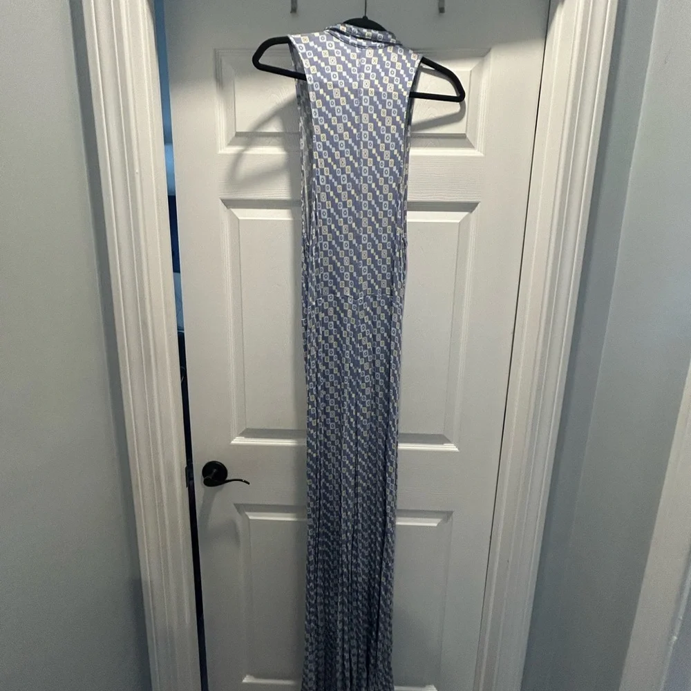 Free People Blue and Yellow Patterned Jumpsuit - Picture 4 of 5
